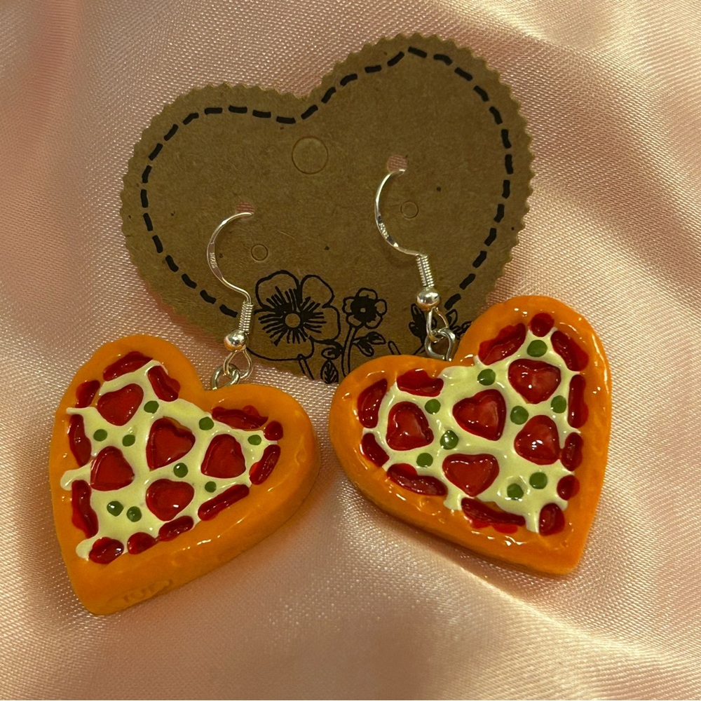 Valentine’s Pizza Earrings